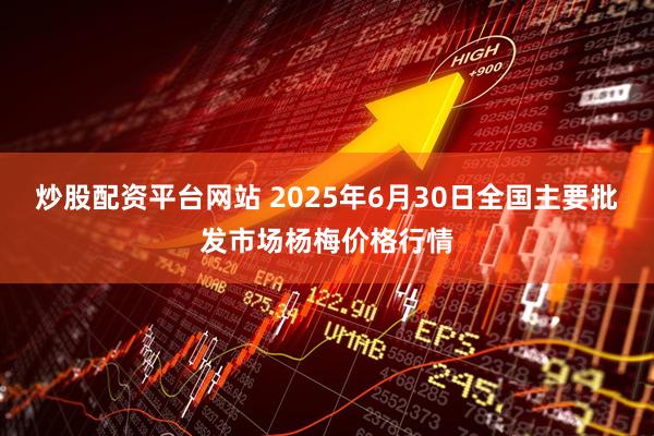 炒股配资平台网站 2025年6月30日全国主要批发市场杨梅价格行情